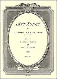 Art Songs for School and Studio Vocal Solo & Collections sheet music cover